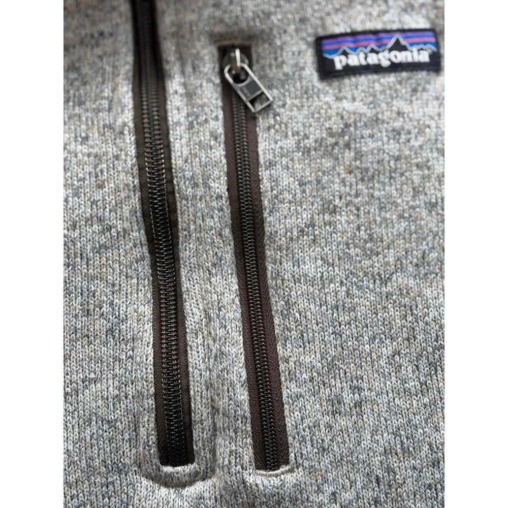 Patagonia Brown Better Sweater 1/4 Zip Pullover Mens Large Excellent